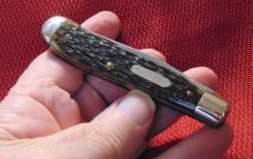 PARKER-FROST LITTLE BANDIT GREEN BONE LINER LOCK-MADE BY SCHRADE #0088 1978 ( MONEY ORDER OR CHECK )