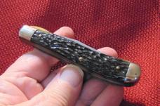 PARKER-FROST LITTLE BANDIT GREEN BONE LINER LOCK-MADE BY SCHRADE #0088 1978 ( MONEY ORDER OR CHECK )