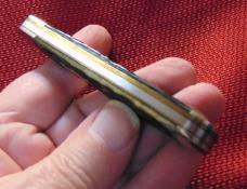 PARKER-FROST LITTLE BANDIT GREEN BONE LINER LOCK-MADE BY SCHRADE #0088 1978 ( MONEY ORDER OR CHECK )