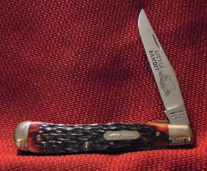 PARKER-FROST LITTLE BANDIT RED BONE LINER LOCK-MADE BY SCHRADE #0088 1978 ( MONEY ORDER OR CHECK )