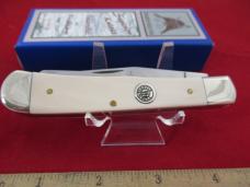 Fightin Bull By Wendell Carson Mammoth Ivory Classic Trapper Pattern # 2625
