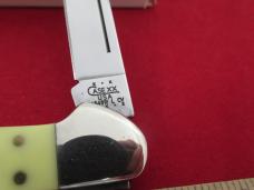 Case XX 2002 Yellow Handle Wharncliff Copperlock Pattern # 31549WL