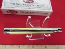 Case XX 2002 Yellow Handle Wharncliff Copperlock Pattern # 31549WL