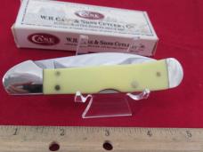 Case XX 2002 Yellow Handle Wharncliff Copperlock Pattern # 31549WL