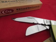 Case XX 1995 Yellow Handle Large Stockman Half Serration Pattern # 3375 SS
