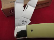 Case XX 1995 Yellow Handle Large Stockman Half Serration Pattern # 3375 SS