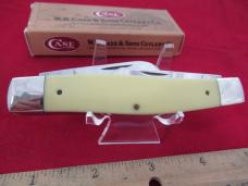 Case XX 1995 Yellow Handle Large Stockman Half Serration Pattern # 3375 SS