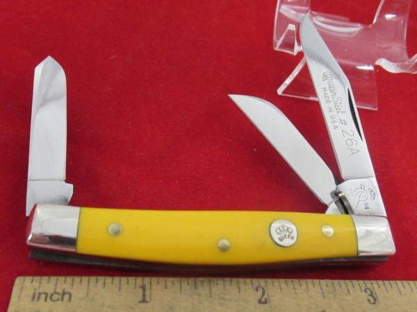   Queen Yellow Handle Stockman Model # 26A