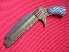 Vintage Pistol Gun Switchblade Knife - 11 1/2" 
