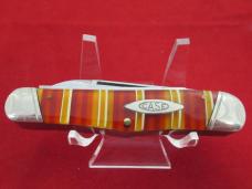 W.R. Case & Sons Classic 1992 3 Back Spring Candy Stripe Celluloid Pattern # 730109X