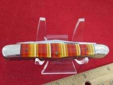 W.R. Case & Sons Classic 1993 Split Back Whittler Candy Stripe Celluloid Pattern # 73083