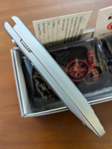 Boker Speed Lock 3000, Automatic Knife, wood grain Inserts, 3-3/8 Plain Matte Finish Blade- Model-