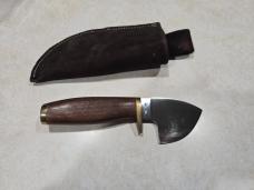 Sheldon Jones Custom Fixed Blade Knife with Sheath – Trained Under Bill Moran