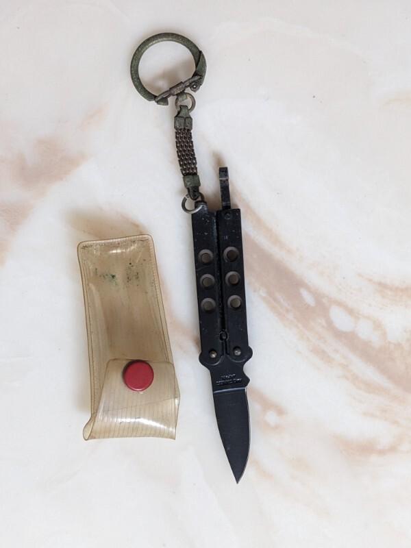 Mini Balisong Keychain 440 Steel Japanese Made