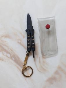 Mini Balisong Keychain 440 Steel Japanese Made