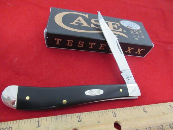 Case XX 2024 Black Synthetic Smooth Slimline Trapper Pattern # 21048 SS
