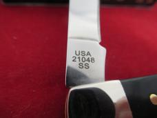 Case XX 2024 Black Synthetic Smooth Slimline Trapper Pattern # 21048 SS