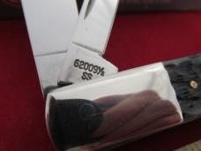 Case XX 1998 Limited Edition Dark Blue & Grey Handle Saturn Shield  Barlow Pattern # 62009 1/2 SS