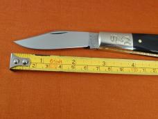 Schatt & Morgan Smooth Buffalo Horn Barlow Knife by Cooper Cutlery C69BH Clip Blade Made In USA 