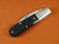 Schatt & Morgan Smooth Buffalo Horn Barlow Knife by Cooper Cutlery C69BH Clip Blade Made In USA 