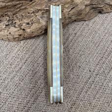 VINTAGE OWL HEAD MUNICH IRON WORKS CRACKED ICE CELLULOID CONGRESS  KNIFE (95)