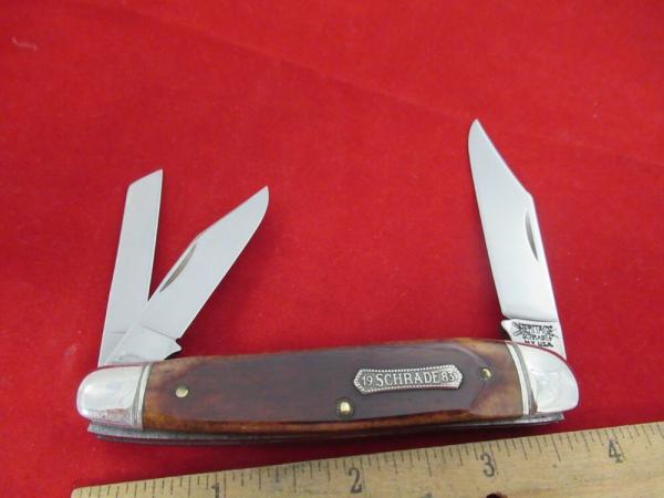 Schrade Heritage Brown Bone Whittler Pattern # 8041 Schrade Heritage Brown Bone Whittler Pattern # 8041