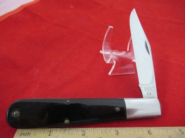 Case XX Black Delrin Handles Grand Daddy Barlow Pattern #6143 Case XX Black Delrin Handles Grand Daddy Barlow Pattern #6143