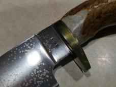 Sheldon Jones Custom Fixed Blade Knife – Crown Stag– Trained Under Bill Moran