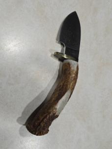 Sheldon Jones Custom Fixed Blade Knife – Crown Stag– Trained Under Bill Moran