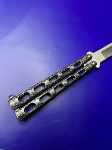 Bear and Son USA Butterfly 4" Blade/ Silvervein Scales 