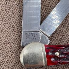 Vintage HEN & ROOSTER Millenium 232-BS Red Bone Copperhead Pocket Knife (116)