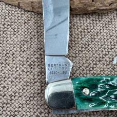 HEN & ROOSTER BERTRAM SOLINGEN GERMANY GREEN BONE WHITTLER POCKET KNIFE (122)