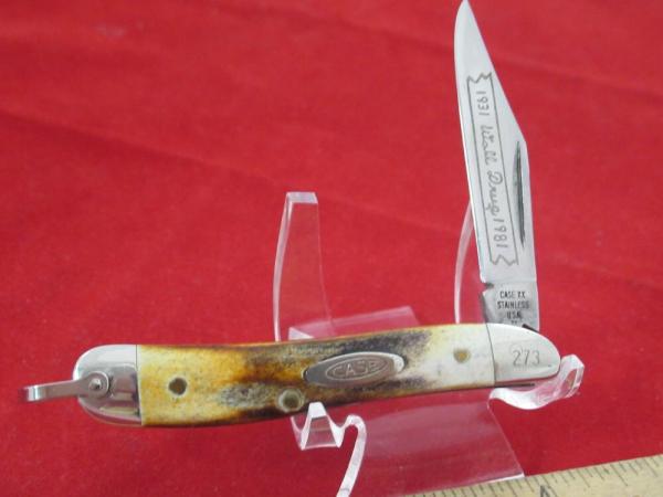 Case XX 1978 Single Blade Stag Peanut with Blade Pattern # 5120R SSP