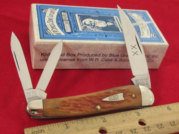 Case Classic 1994 Yellow Bone 1 of 250 Split Back Wharncliffe Whittlers Pattern # 63055