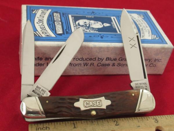 Case Classic 1990 Rogers Bone Bowie Tie Shield Whittler Pattern # 630109 Case Classic 1990 Rogers Bone Bowie Tie Shield Whittler Pattern # 630109