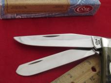 Case XX 1998 Green Bone Pocket Worn Trapper Pattern # 6254 SS