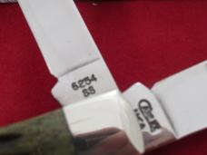 Case XX 1998 Green Bone Pocket Worn Trapper Pattern # 6254 SS