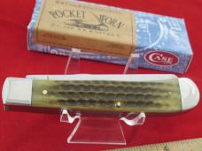 Case XX 1998 Green Bone Pocket Worn Trapper Pattern # 6254 SS