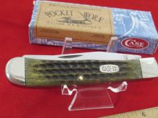 Case XX 1998 Green Bone Pocket Worn Trapper Pattern # 6254 SS