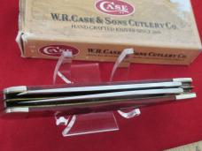 Case XX 1991Missing Dot Dark Red Bone Trapper Pattern #DR 6254 SS