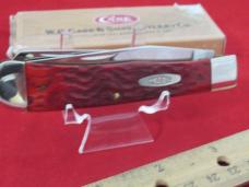 Case XX 1991Missing Dot Dark Red Bone Trapper Pattern #DR 6254 SS
