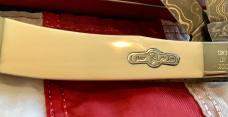 Bear & Son Custom 2 Blade Trapper w/ Ivory Handles & Damascus Blades -NOS