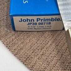 John Primble 4-1/2" Linerlock Large Trapper 2 blade Knife JP30 0071B NIB (149B)