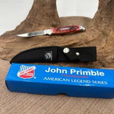 John Primble Trout Red Jigged Bone Fixed Blade Sheath Knife JP30013RB (147B)