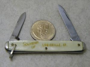 Kent NY City USA "Souvenir of Louisville KY" Pen Knife