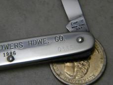 Camillus NY USA "Mitchell Powers HDWE and Co" Metal Pen Knife