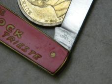 Made in Italy Red "Brandy Vermouth Liqueurs" Pen Knife