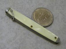 Kent Stainless Etched Diamond Tested Stainless Steel Pen Knife c. 1931-55