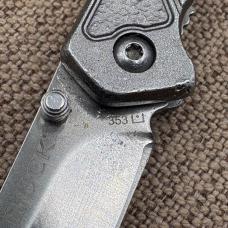 Buck 353 Folding Pocket Knife 2018 Linerlock Drop Point Blade Lanyard hole (140)