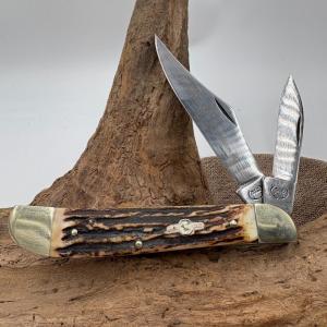Buck Creek Stag "Collector's Edition" Large Folding Hunter Knife 1 of 300 (142)
